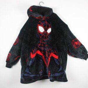 Marvel, Spiderman Sweater Poncho, Boy's One-Size, Black, NEW